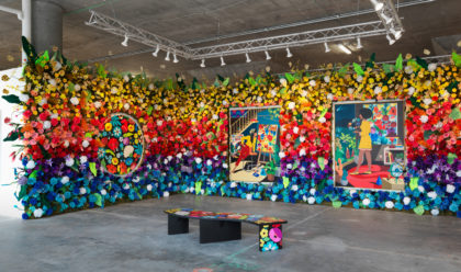 AMP – Beyond The Streets exhibition walls fully covered with colorful graphics